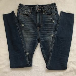 High rise denim jeans